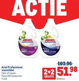 Makro Ariel Professional wasmiddel aanbieding