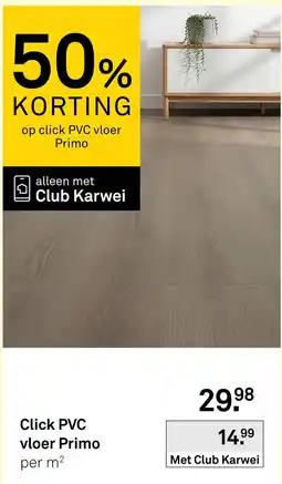 Karwei Click PVC vloer Primo aanbieding
