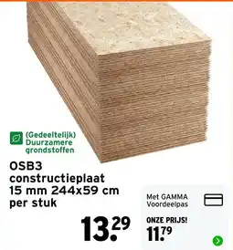GAMMA OSB3 constructieplaat aanbieding