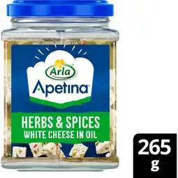 Jumbo Arla Apetina witte kaasblokjes in olie aanbieding