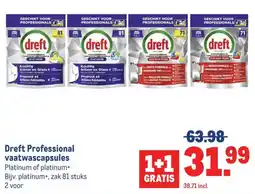 Makro Dreft Professional vaatwascapsules aanbieding