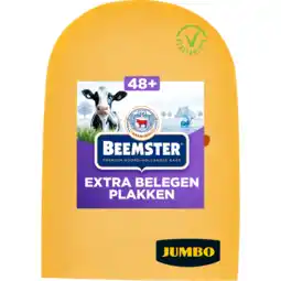 Jumbo Beemster Extra Belegen Kaas 48+ Plakken ca. 220 g aanbieding