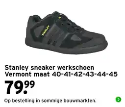 GAMMA Stanley sneaker werkschoen Vermont aanbieding