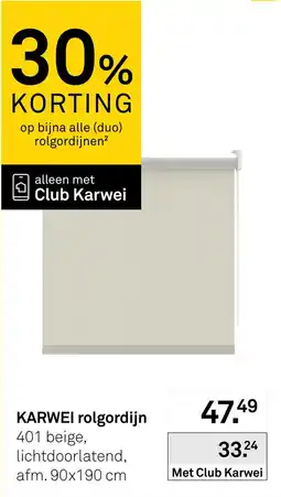 Karwei karwei rolgordijn aanbieding