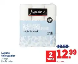 Makro Luxana toiletpapier aanbieding