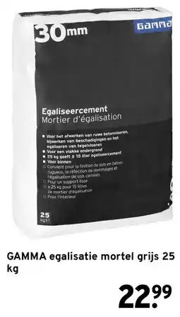 GAMMA GAMMA egalisatie mortel grijs aanbieding