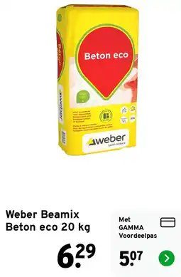 GAMMA Weber Beaminx Beton eco aanbieding