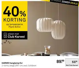 Karwei Karwei hanglamp Evi aanbieding