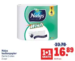 Makro Nalys keukenpapier aanbieding