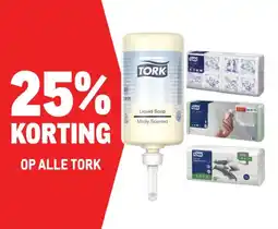 Makro Tork liquid soap and cleaning cloths aanbieding