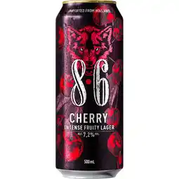 Jumbo 8.6 Cherry Intense Fruity Lager 500ML aanbieding