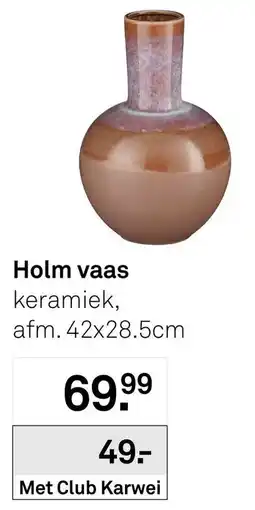 Karwei Holm vaas aanbieding