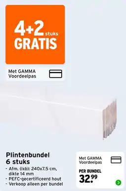 GAMMA Plintenbundel aanbieding