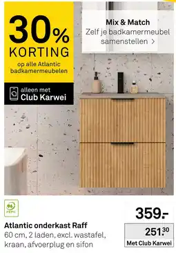 Karwei Atlantic onderkast Raff aanbieding