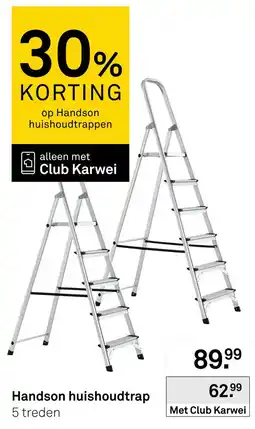 Karwei Handson huishoudtrap aanbieding
