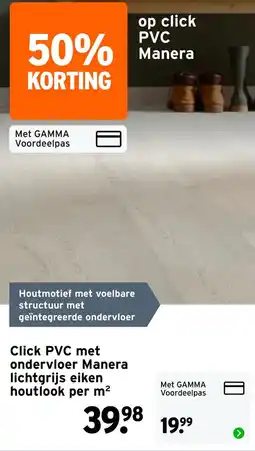 GAMMA Click PVC Manera aanbieding