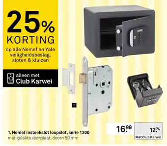 Karwei Nemef insteekslot loopslot, serie 1200 aanbieding