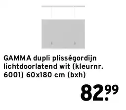 GAMMA GAMMA dupli plisségordijn aanbieding