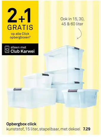 Karwei Opbergbox click aanbieding