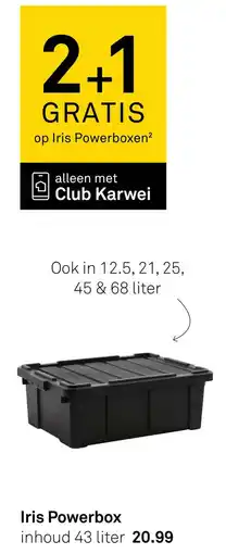Karwei Iris Powerbox aanbieding