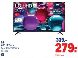 Makro LG 43" LED-tv aanbieding