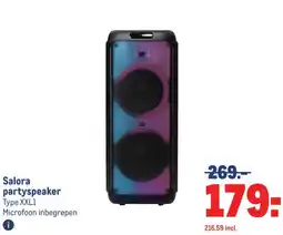 Makro Salora partyspeaker aanbieding