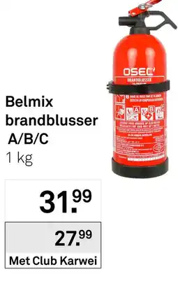 Karwei Belmix brandblusser A/B/C aanbieding
