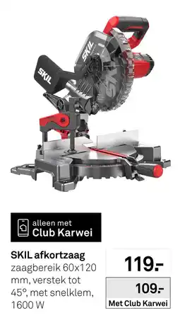 Karwei SKIL afkortzaag aanbieding