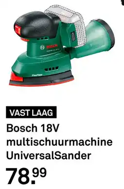 Karwei Bosch 18V multischuurrmachine UniversalSander aanbieding