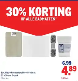Makro Metro Professional hotel badmat aanbieding