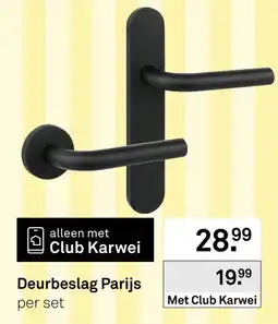 Karwei Deurbeslag Parijs aanbieding