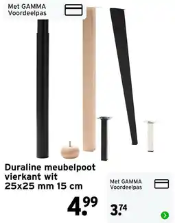 GAMMA Duraline meubelpoot aanbieding
