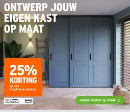 GAMMA Maatwerk kasten aanbieding