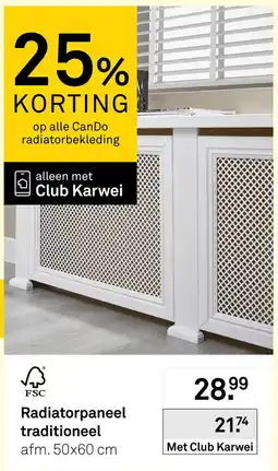 Karwei CanDo Radiatorpaneel traditioneel aanbieding