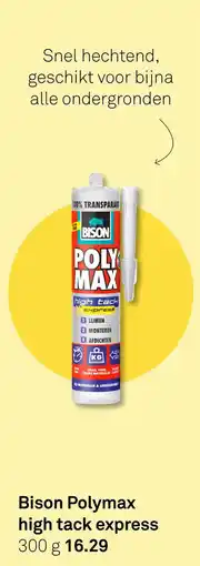 Karwei Bison Polymax high tack express aanbieding