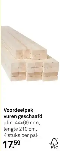 Karwei Voordeelpak vuren geschaafd aanbieding