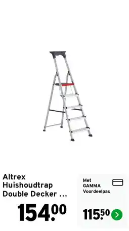GAMMA Altrex Huishoudtrap Double Decker aanbieding