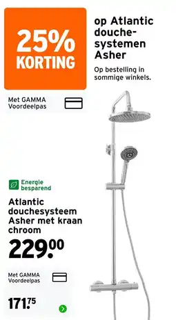 GAMMA Atlantic douche-systeem Asher aanbieding