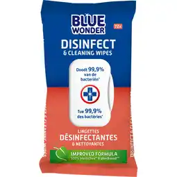 Jumbo Blue Wonder Disinfect & Cleaning Wipes 72 Stuks aanbieding