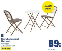 Makro Metro Professional bistroset aanbieding