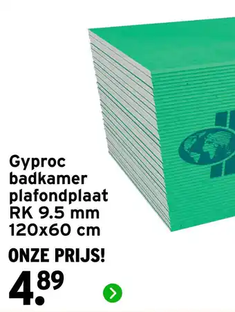 GAMMA Gyproc badkamer plafondplaat aanbieding