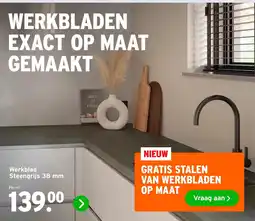 GAMMA Werkblad Steengrijs 38 mm aanbieding