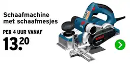 GAMMA Bosch schaafmachine met schaafmesjes aanbieding