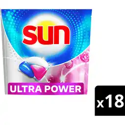 Jumbo Sun Ultra Power Plus Vaatwascapsules 18 Stuks aanbieding