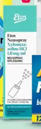 Etos Etos neusspray Xylometazoline HCI 1,0 mg aanbieding