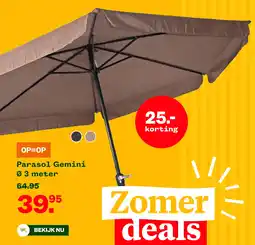 Welkoop Parasol Gemini aanbieding