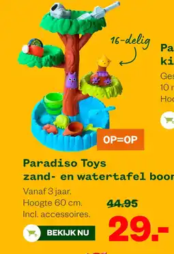 Welkoop Paradiso Toys zand- en watertafel boom aanbieding