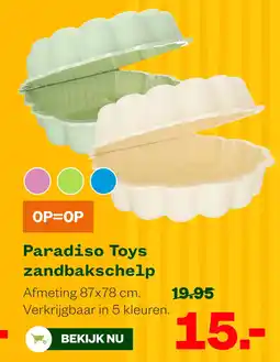 Welkoop Paradiso Toys zandbakschelp aanbieding