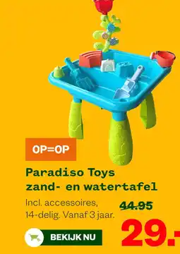 Welkoop Paradiso Toys zand- en watertafel aanbieding