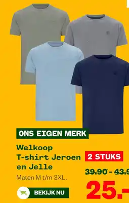 Welkoop Welkoop T-shirt Jeroen en Jelle aanbieding